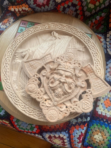 Viking model Carving For Sale